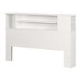 thumbnail image 2 of South Shore Vito Full/Queen Bookcase Headboard with Storage, in Pure White, 2 of 12