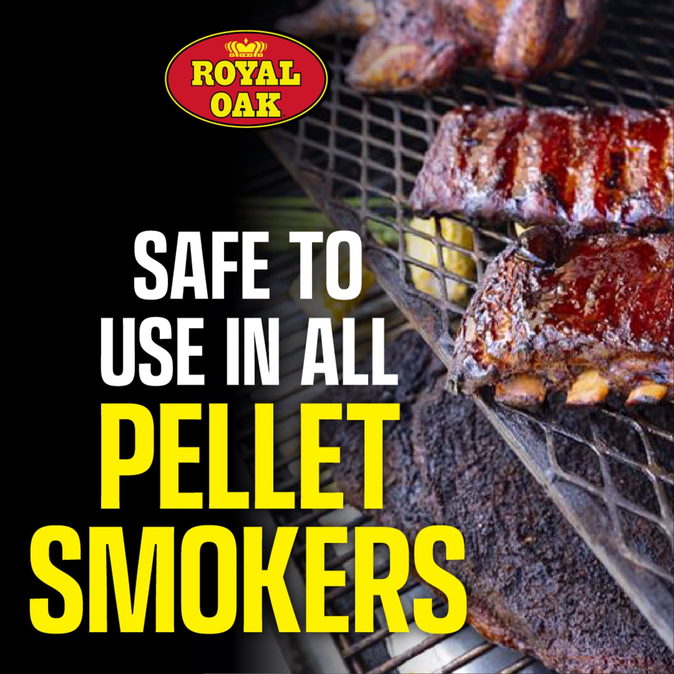 Royal Oak 100% Charcoal and Hickory Blended Pellets, 20 lbs