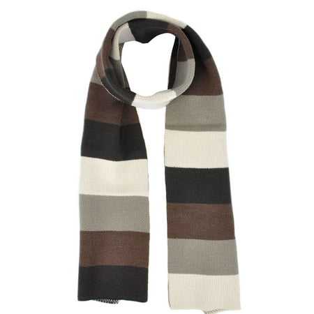 Simplicity Women Colorful Striped Scarves Warm Long Wrapes Muffle Scarves