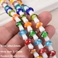 thumbnail image 4 of U8MO 10pcs 13x10/17x12mm Mixed Mushroom Lampwork Glass Loose Craft Beads Jewelry DIY-18x15mm-Opaque Lt Blue, 4 of 6