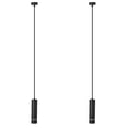 thumbnail image 2 of Lamparas De Techo Modernas Colgantes 2 Piezas Negra Blanco Negro, 2 of 4