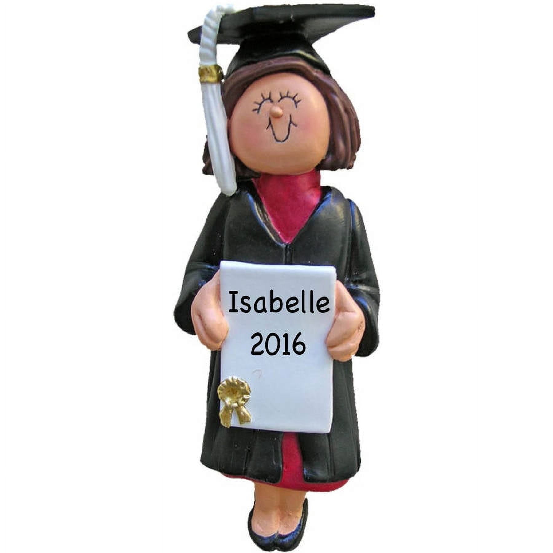 Personalized Christmas Ornament - Female Graduate