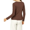 thumbnail image 3 of Allegra K Women's Open Tie Crop Knit Metallic Ruffled Cardigan, 3 of 6