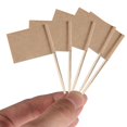 thumbnail image 2 of Paquete de 1000 de Palillos de Dientes en Blanco, de Papel Kraft, Marcadores de Queso para Cupcakes, Alimentos, Frutas, Decoraciones para Fiestas, 2 of 5