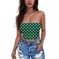 thumbnail image 2 of Tube Top for Women, Sleeveless Strapless Solid Color Polyester Top with Elastic Band, Regular Length, Casual Summer Wear, 2 of 5