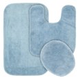 thumbnail image 1 of Garland Rug Traditional Bath Rug Set, 3-Piece Set, Basin Blue, 1 of 4