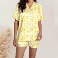 thumbnail image 4 of Women's Two Piece Outfits For Women Short Sleeve V Neck Shorts Set Swimsuits with Shorts for Women Bathing Bikini Suits Women Shorts Suits Girls Bikini Bottoms Bathing Suits with Short Bottoms Jag, 4 of 6