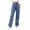 Dark Blue, variant on Women's High Waist Wide Leg Jeans Vintage Wash Stretchy Soft Denim Pants S-5XL