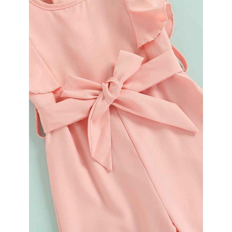 Casual Solid Flounce O Neck Straight Jumpsuits(3 colors) Casual Solid Flounce O Neck Straight Jumpsuits(3 colors)