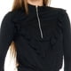 thumbnail image 4 of Sudadera Mujer Sin Capucha Con Olán y Cierre Cómoda Casual Negro negro G Incógnita 360064, 4 of 5