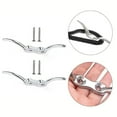 thumbnail image 2 of 2.5 Inch 316 Stainless Steel Marine Boat Flagpole Cleat Hook With Screws, 2 of 10