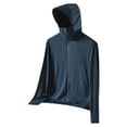 thumbnail image 2 of XINPING Men's Loose Fit Sun Protection Anorak, Light Breathable Soft Comfortable Windproof UV Protective Outerwear, Casual Jacket for Outdoor Daily Activities, 2 of 3
