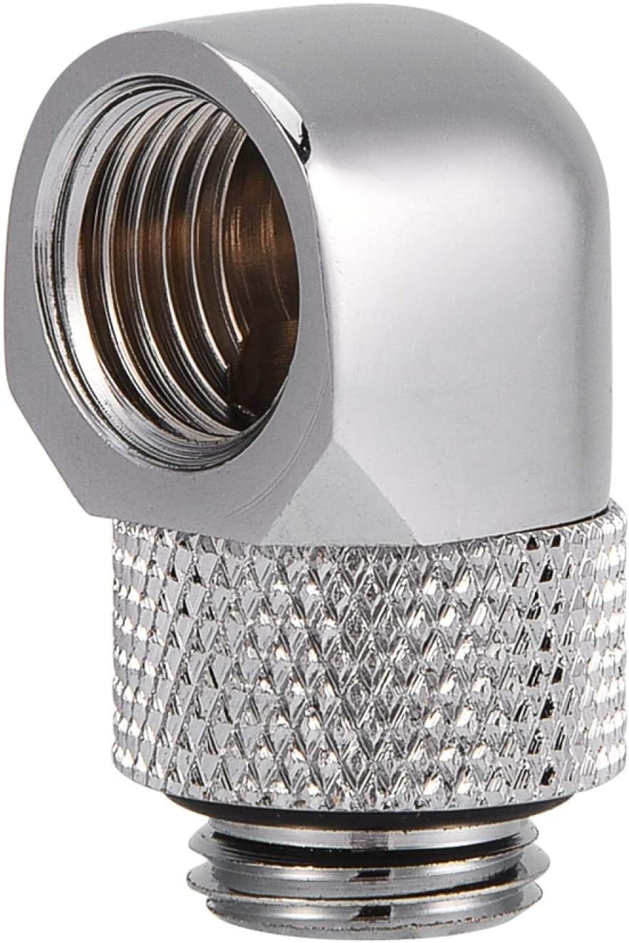 G1/4 Thread Water Cooling Fitting Thick Tube 90° Right Angle Elbow A