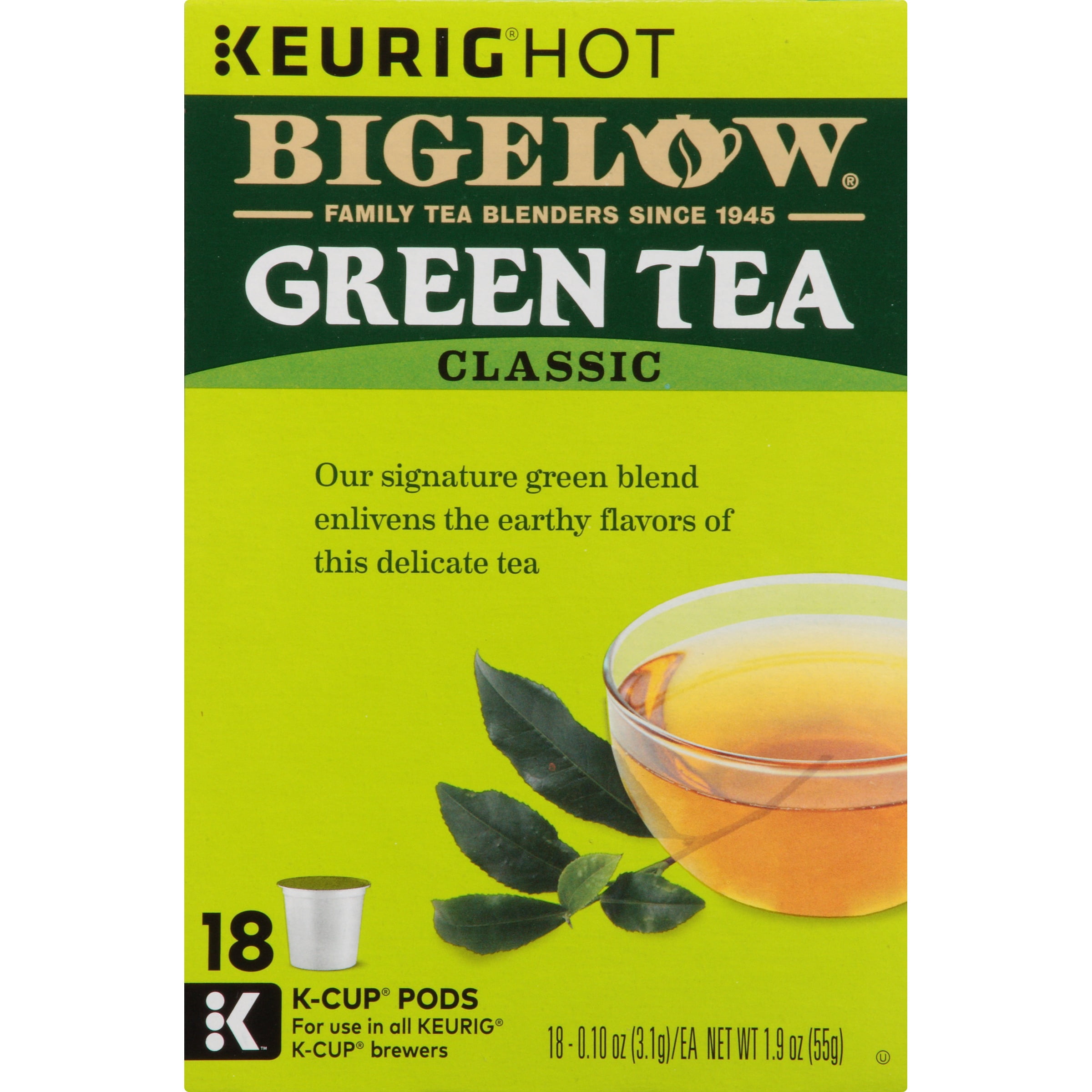 Bigelow Green Tea, Keurig K-Cup Tea 