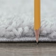 thumbnail image 4 of Bliss Rugs Transitional Solid Color 4' x 5'3'' Silver Polypropylene Indoor Area Rug, 4' x 5'3'', 4 of 10