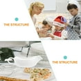 thumbnail image 4 of NUOLUX White Ceramic Syrup Dispenser Multi-Functional Juice Cup for Home, 4 of 6