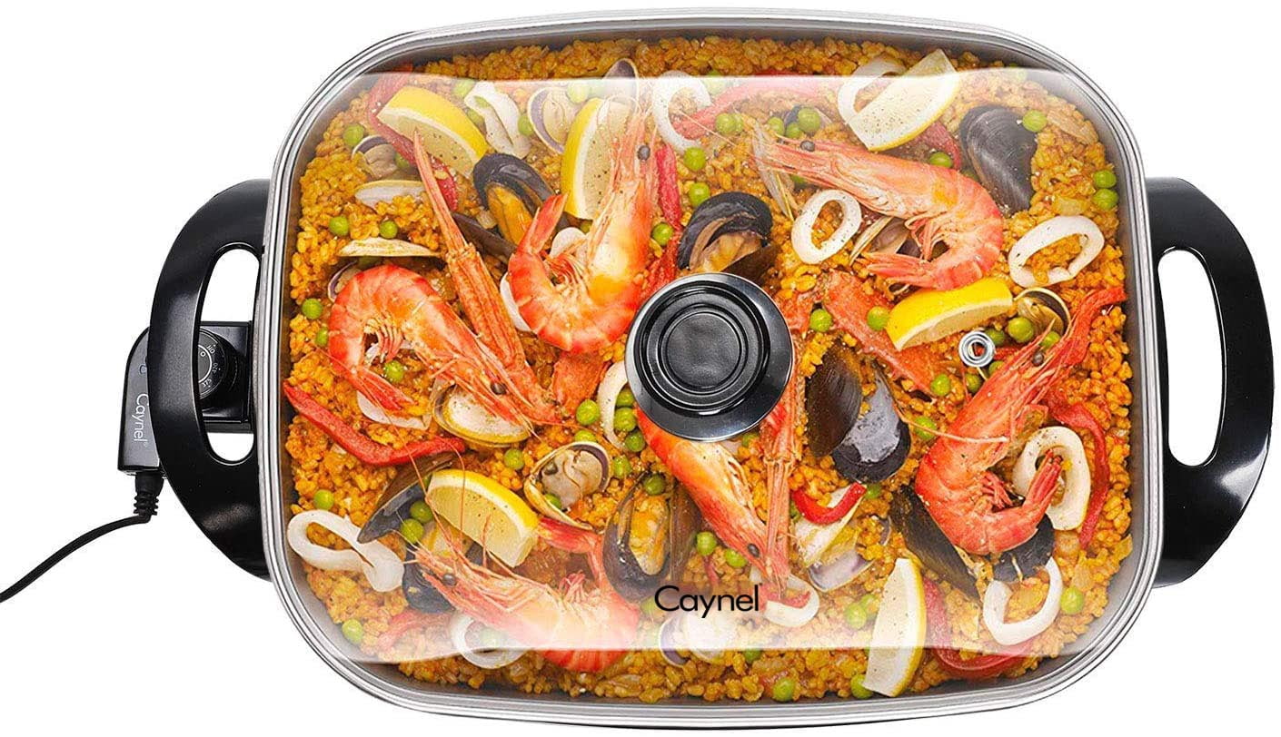 Caynel 16 Inch Nonstick Electric Skillet Jumbo