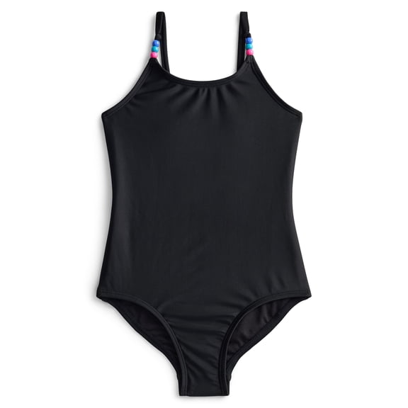 Wonder Nation Girls One-Piece Swimsuit with UPF 50 , Sizes 4-18 & Plus