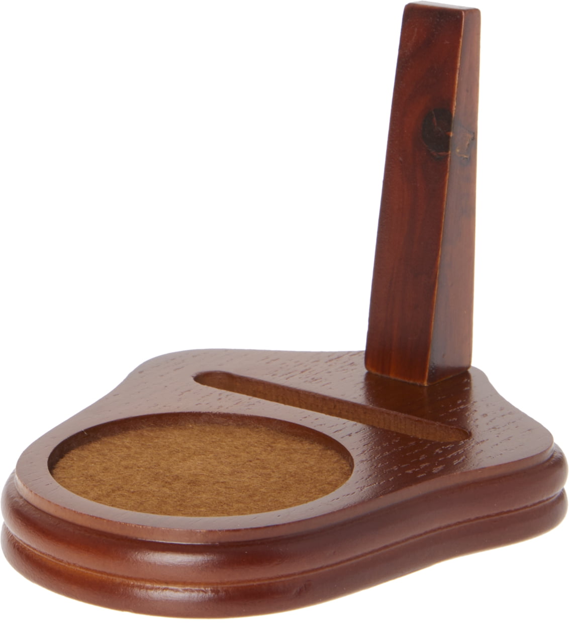 Bard's Walnut MDF Cup and Saucer Stand, 4.25 H x 4 W x 5 D, Pack of 3