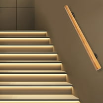 Wood Handrails for Indoor Stairs, Safety Non-Slip Stair Railing, Professional Pine Handrails Support Rod Complete Kit Kindergarten, Hotel, Lofts