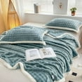 thumbnail image 2 of Soft Fleece Blanket Warm and Soft Layer Double-Sided All-Season Solid Color Blanket, 2 of 6