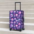 thumbnail image 6 of Logiee Skull rainbow color Print Travel Luggage Cover,Suitcase Protector, Washable Elastic Suitcase Baggage Cover,Closure for Wheeled Suitcase Fit 18-32 Inch Luggage-Small, 6 of 7
