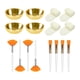 thumbnail image 2 of Juego de 16 cuencos y brochas faciales, kit completo de esteticista, regalo de fiesta, kit ligero de herramientas para mezclar mascarillas para uso Oro, 2 of 7