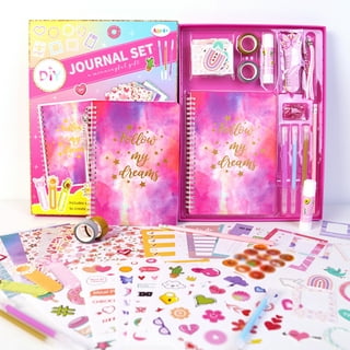 Vintage Aesthetic Scrapbook Kit, Bullet Junk Journal Kit with  Journaling/Scrapbooking Supplies, Stationery, A6 Grid Notebook, DIY Gift  for Teen Girl Kid Women - Coco Cake 