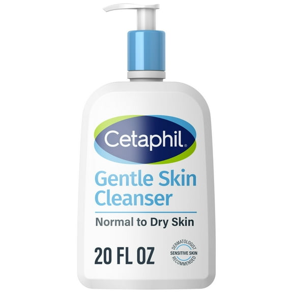Cetaphil Face Wash Hydrating Gentle Skin Cleanser for Dry to Normal Sensitive Skin, 20 oz