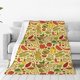 thumbnail image 1 of Balery Fruits And Vegetables Manta de Felpa Suave y Acogedora – Cobija de Franela Aterciopelada para Cama, Lavable y Cálida para Sofá, Mascotas, Transpirable-60"x50", 1 of 7