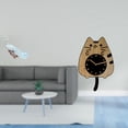 thumbnail image 2 of Estatua del pavo real,Estatua de pavo real,adorno de escritorio creativo y divertido,Reloj de pared,Reloj de pared decorativo con diseño de gato para sala de estar,silencioso,Reloj de pared de, 2 of 8