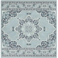 thumbnail image 3 of Mark&Day Outdoor Rugs, 7x7 Lyla Traditional Indoor/Outdoor Aqua Square Area Rug, Non Shedding Blue White Carpet for Patio, Porch, Deck, Bedroom, Living Room or Kitchen (7'3" Square), 3 of 7
