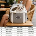 thumbnail image 2 of Pet Supplies Crossbody Backpack for Small Lightweight Travel Windproof Foldable Escape with Comfortable Design and Handy Outdoor Use, 2 of 5