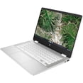 thumbnail image 4 of HP Chromebook x360 14a-ca0020nr Celeron N4020 DC, UMA, 4GB OB Mem, 14" HD, Touch, 32GB eMMC, HD Webcam, Dual array digital mics, HD Audio, Chrome, 1 Year Warranty, 4 of 9