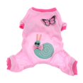 thumbnail image 4 of Ropa de para proteger de Pijamas de Moda para Mascotas con Ciruelo Flor Perro Perrito Chaleco Suave Rosa S Yinane Camisas de cachorro de perro de mascota, 4 of 8