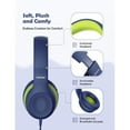 thumbnail image 5 of Kids Headphones, Over-Ear Wired Headset with 94dB Volume Limiter, Children Headphones with Adjustable, Foldable Design, Wired with Mic for School, Online Class, 5 of 10