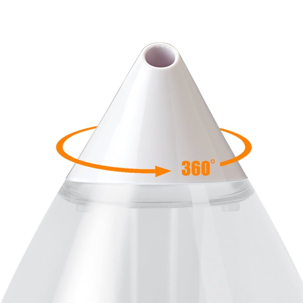 Crane White Drop Ultrasonic Cool Mist Teardrop Humidifier, 1 Gallon, Auto Shut-Off, Baby Humidifier for Nursery and Bedroom