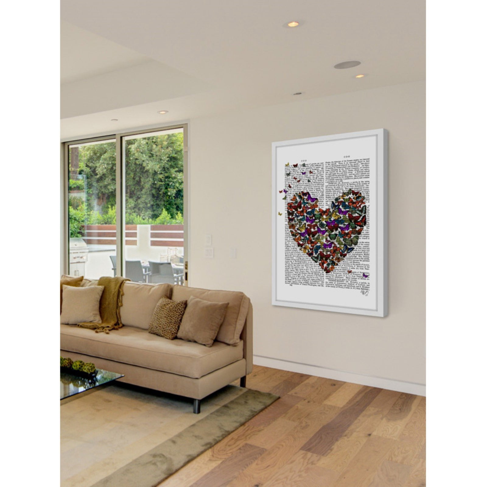 Marmont Hill "Butterfly Heart" Framed Painting Print