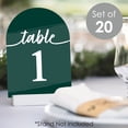 thumbnail image 2 of Big Dot of Happiness Emerald Elegantly Simple - Wedding Receptions, Parties or Events Double-Sided 5 x 7 inches Cards - Table Numbers - 1-20, 2 of 8