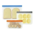 thumbnail image 2 of Suizaomo 10 Pack Reusable Gallon Freezer Bags Dishwasher Safe, BPA Free Reusable freezer Bags, Extra Thick Leakproof Reusable Silicone Storage Bags for Marinate Meats, Cereal, Veggies,Fruits, 2 of 6