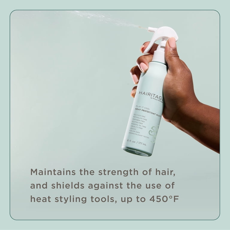 Hairitage Play It Cool Argan Oil Heat Protectant Spray, 6 fl oz photo 5