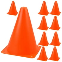 Masteelf  10 Pcs Training Cone for Sports Small Cones Playground Safety Soccer Skating Orange