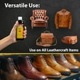 thumbnail image 4 of Fiebing's Vintage Gel (8 oz, Tan) - Antiquing & Restoration Gel for Contrasted Accent Finish on Smooth & Tooled Leather Boot, Shoe, Purse, Belt - Two-Toned Effect Emphasizes Leathercraft Embossing, 4 of 5