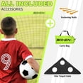 thumbnail image 4 of BOHEN 6x4FT Portable Soccer Goal for Kids Backyard with Carry Bag - Easy Folding Lightweight Fun for Outdoor Indoor Training Games for Teen Youth Adult (Light Green, 6x4FT, 1 Pack), 4 of 8
