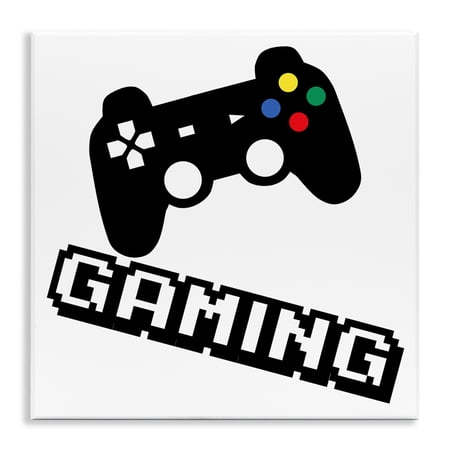 Stupell Industries Playful Pixel Gaming Wall Plaque Art, design by Marcus Prime