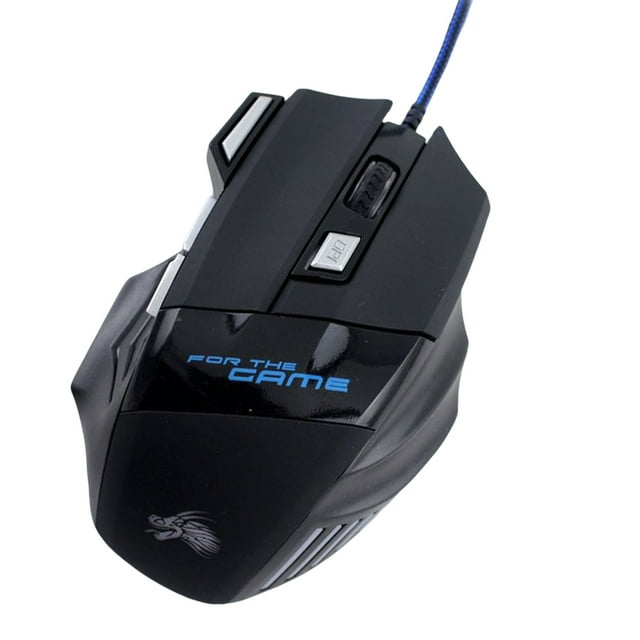 Methold Ratón de Metal Gamer RGB iluminado mecánico con cable ratón 7 teclas 6400DPI definición ajustable Gaming Mouse Gamer para PC portátil Juegos de teclado y mouse para computadora