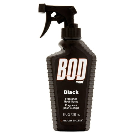 BOD Man Black Fragrance Body Spray, 8 fl oz