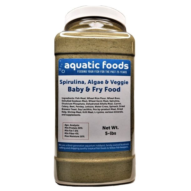 Baby & Fry Food of Spirulina, Algae, Vegetables for Tropicals, Koi