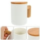 thumbnail image 5 of EeaseMX Taza de café de cerámica con mango de madera, ideal para té, leche y café., 5 of 7