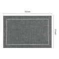 thumbnail image 3 of Unique Bargains Set of 6 Rustic Polyesterl Placemats for Dining Table Decor Gray, 3 of 6
